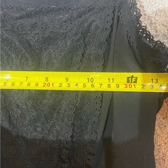 Rebecca Taylor Lace Patch Silk Midi Slipdress Sz 4 NEW - Picture 4 of 7